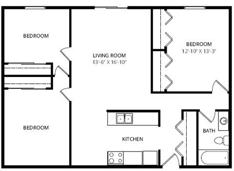 Quiet Creek Apartments - Floorplan